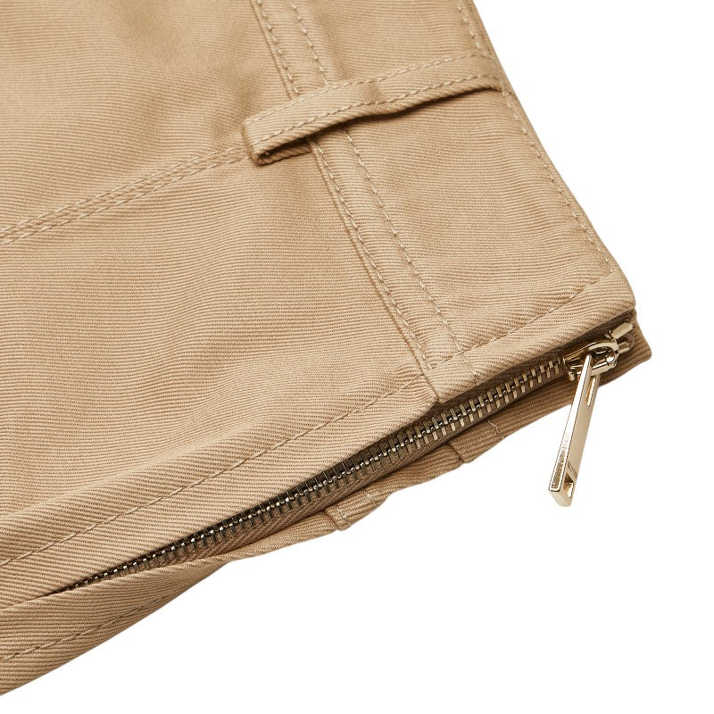 Valentino Studded Shorts Beige Cotton