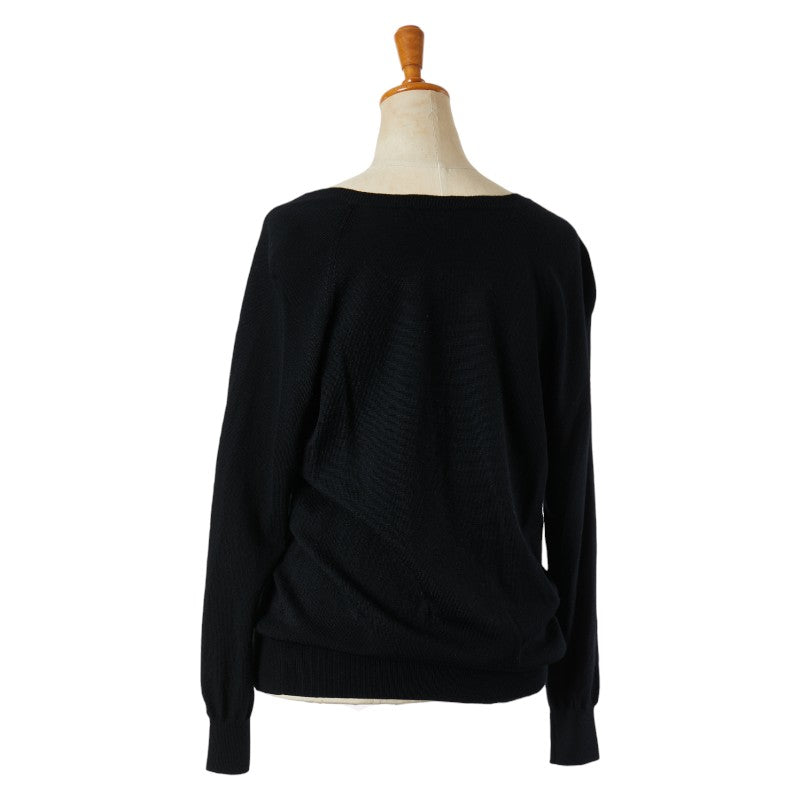 Prada Wool V-Neck Knit Black