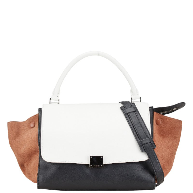 Celine Trapeze Leather Suede Handbag