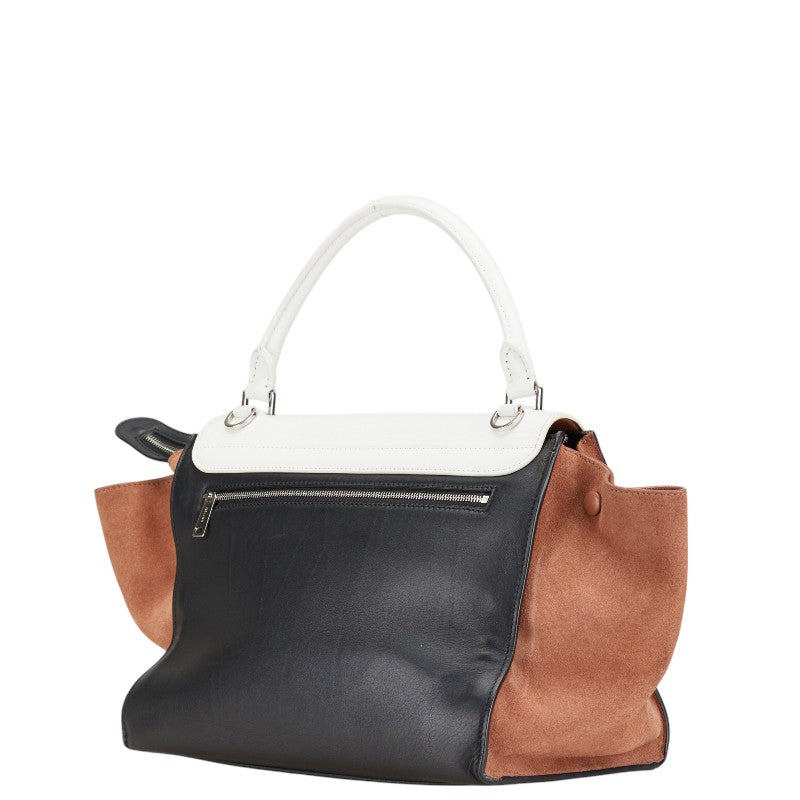 Celine Trapeze Leather Suede Handbag