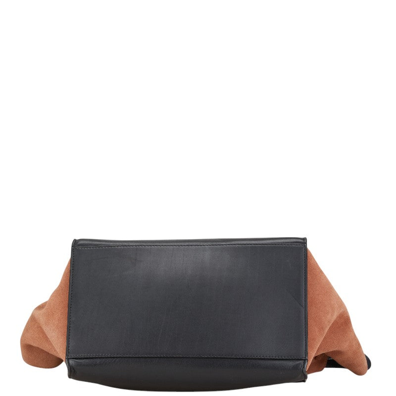 Celine Trapeze Leather Suede Handbag