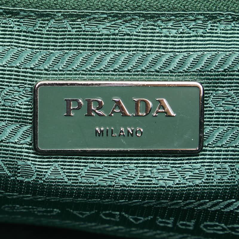 Prada Nylon Triangle Logo Shoulder Bag