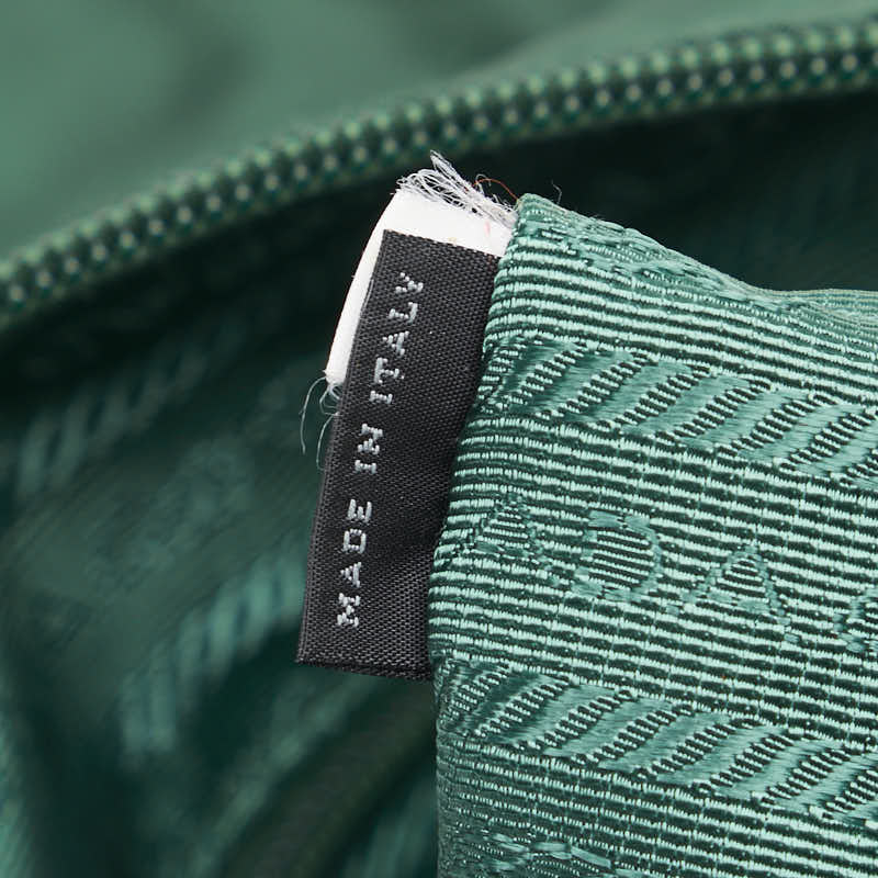 Prada Nylon Triangle Logo Shoulder Bag