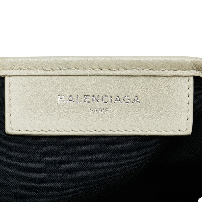 Balenciaga Canvas Leather Cabas Small Handbag