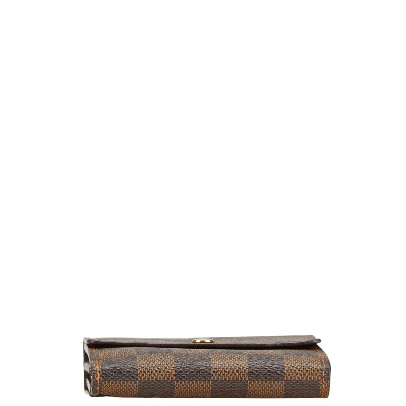 Louis Vuitton Damier Elise Wallet N61654 Brown