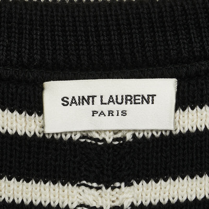 Yves Saint Laurent Cotton Wool XS Knit Sweater