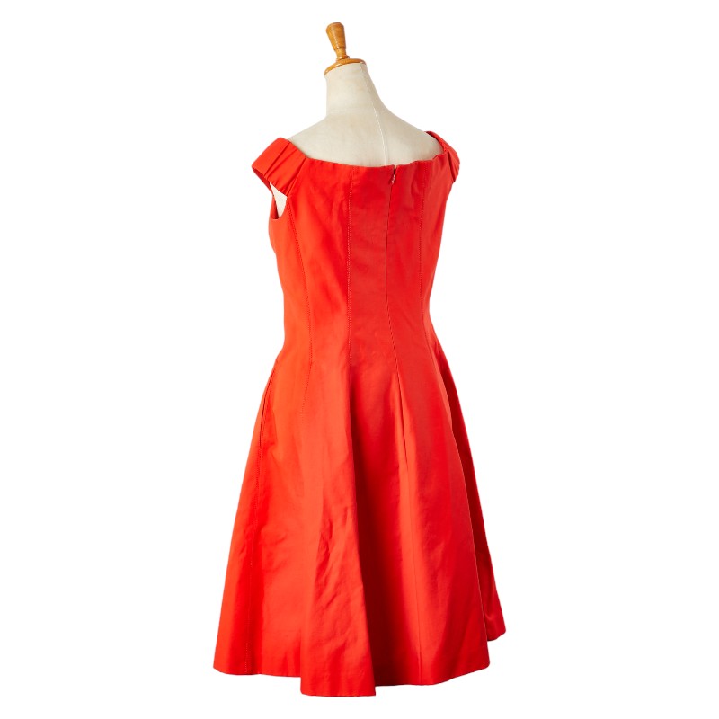 Dior Sleeveless Dress Red Cotton Elastane