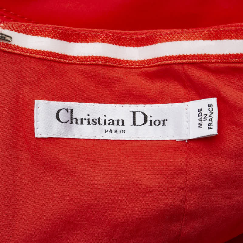 Dior Sleeveless Dress Red Cotton Elastane