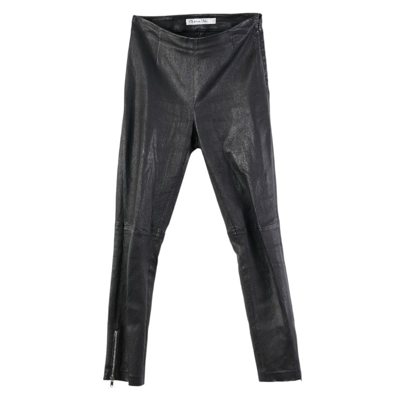 Dior Lambskin Skinny Pants Black Women