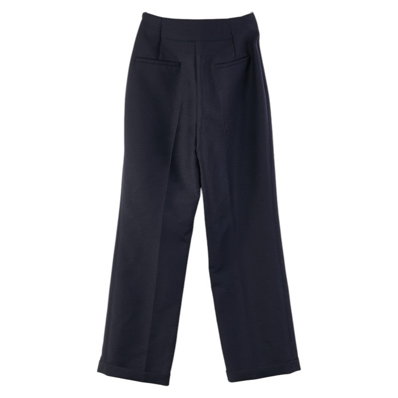 Dior Wool Slacks Pants Navy 38 Women