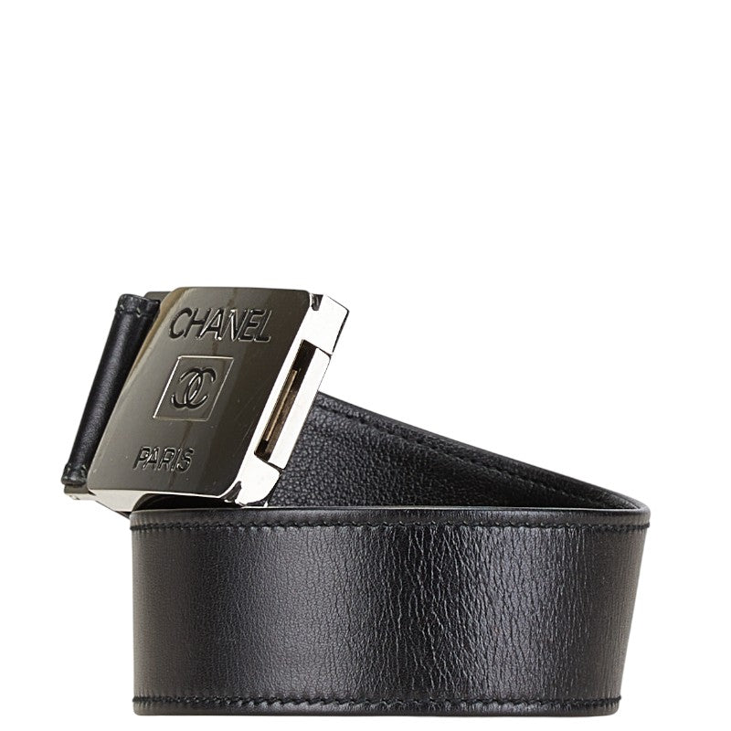 Chanel Vintage Coco Mark Leather Belt