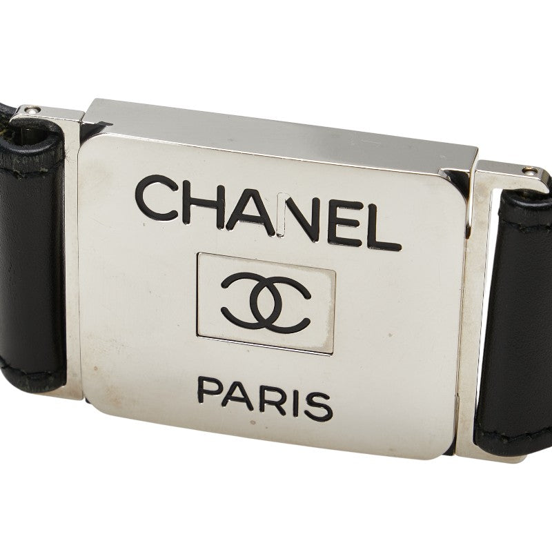 Chanel Vintage Coco Mark Leather Belt