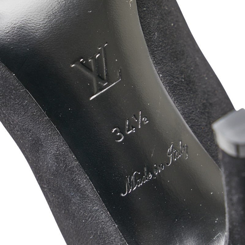 Louis Vuitton Logo Backstrap Pumps Black