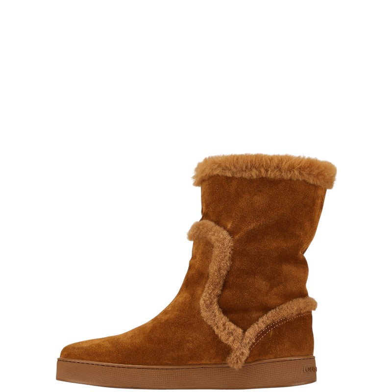 Louis Vuitton Sheepskin Leather Suede Long Boots