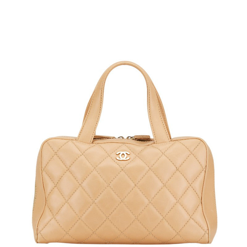 Chanel Lambskin Matelasse Wild Stitch Handbag