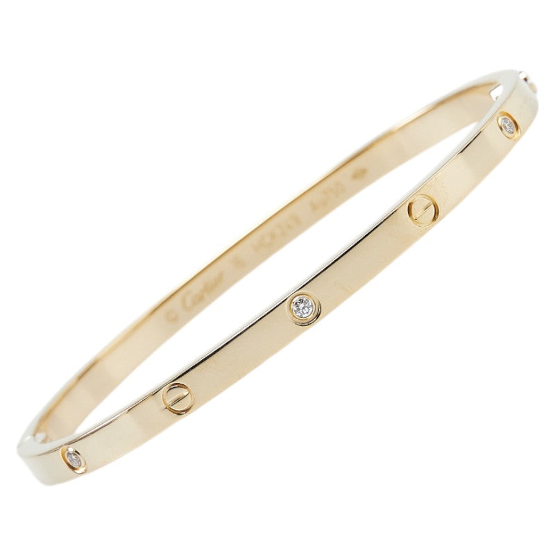 Cartier Love Bracelet Small Model 6P Half Diamond K18YG