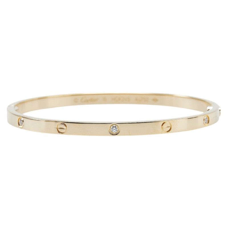 Cartier Love Bracelet Small Model 6P Half Diamond K18YG