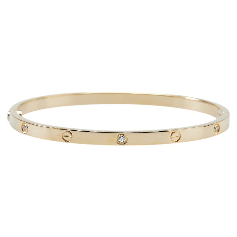 Cartier Love Bracelet Small Model 6P Half Diamond K18YG