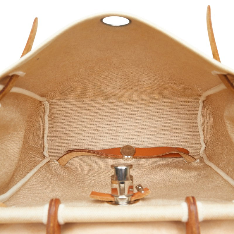 Hermes Toile Ash Leather Ado MM Backpack