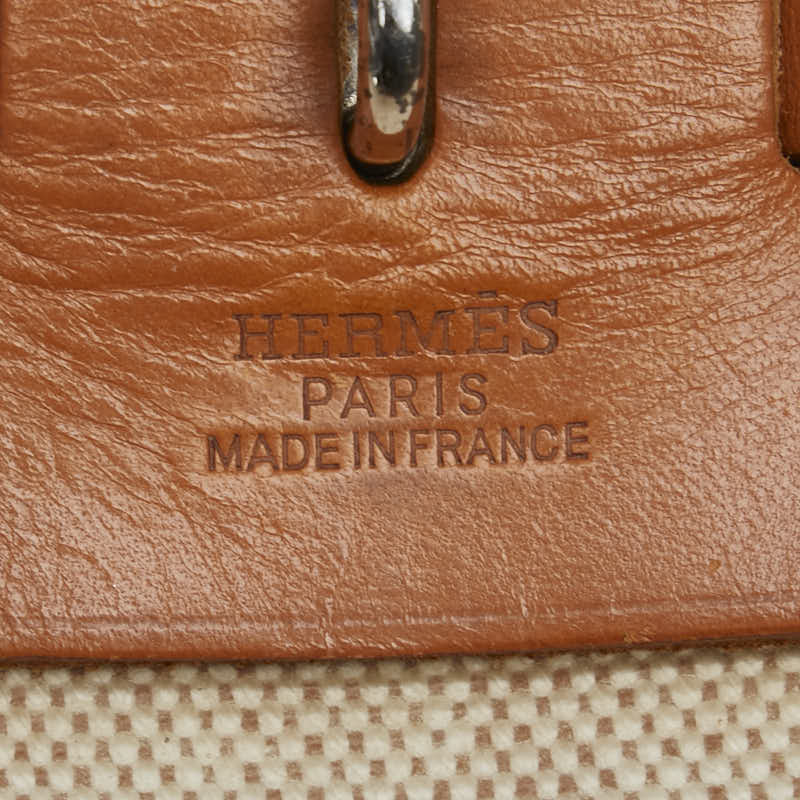 Hermes Toile Ash Leather Ado MM Backpack