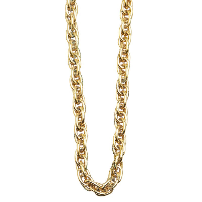 Chanel Coco Mark Gold Necklace