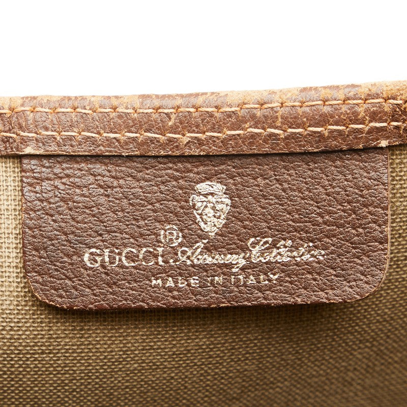 Gucci GG Supreme Tote Shoulder Bag Beige Brown