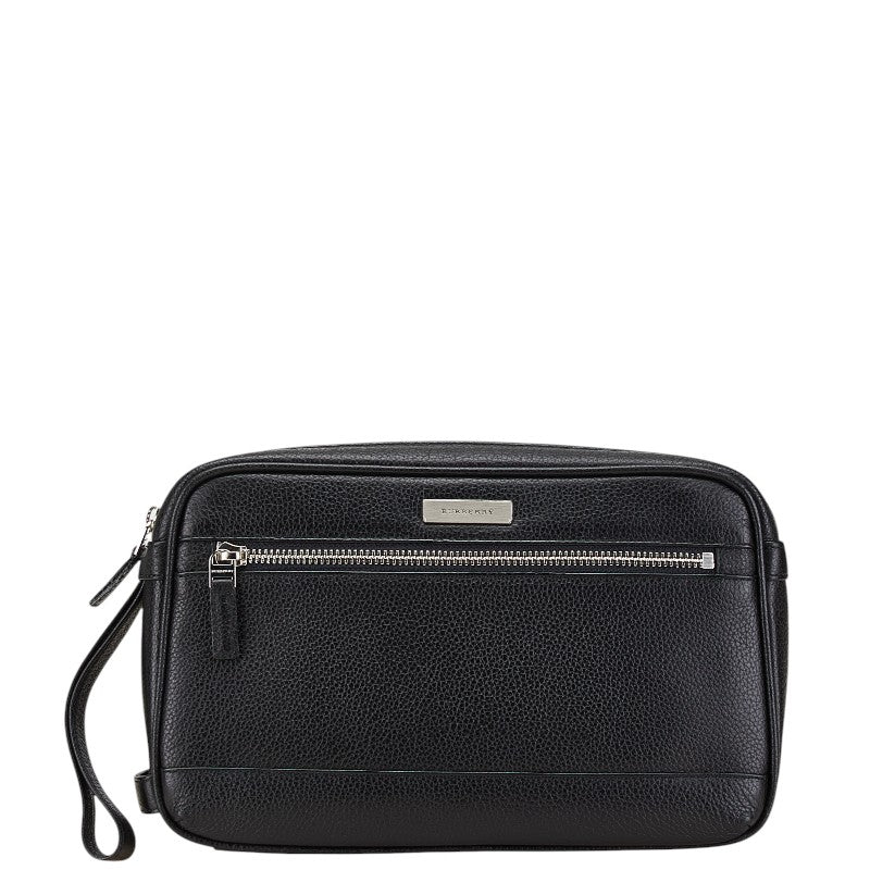 Burberry Nova Check Leather Clutch Bag