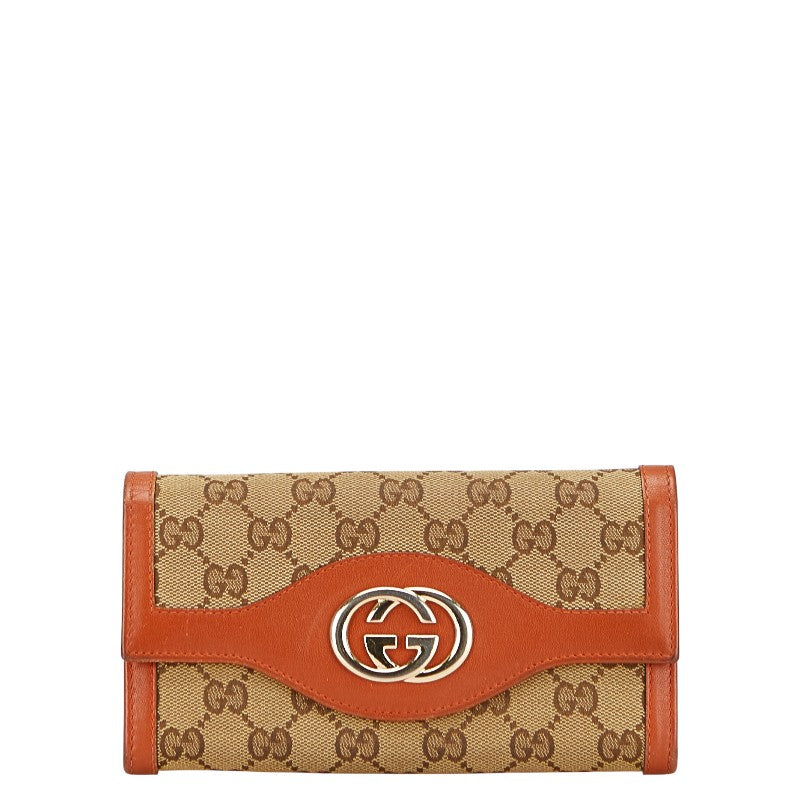 Gucci Interlocking G GG Canvas Long Wallet