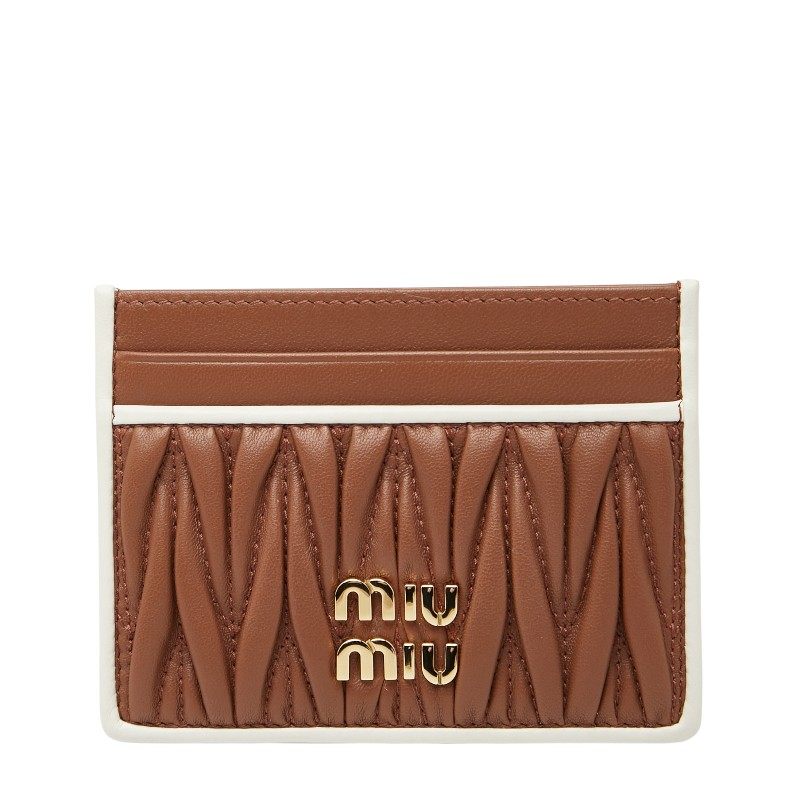 Miu Miu Matelassé Leather Card Case