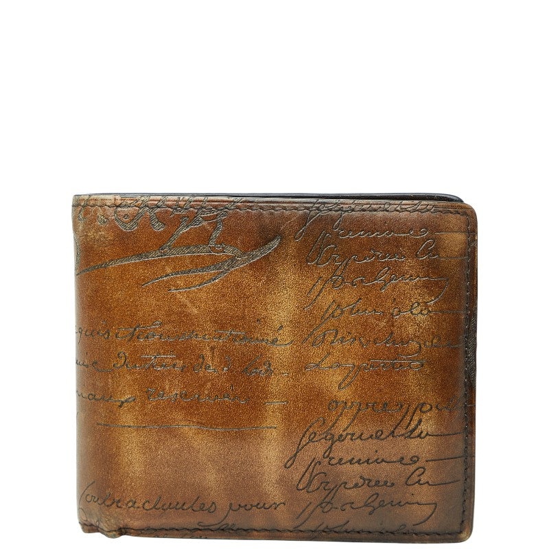 Berluti Makore Scritto Leather Wallet