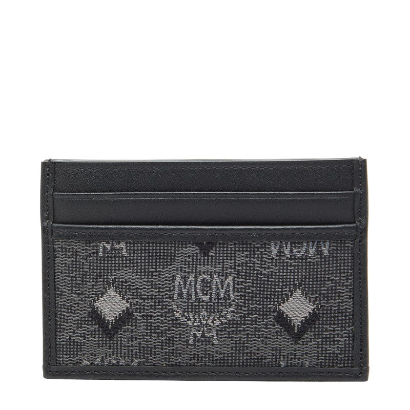MCM Visetos Monogram Canvas Leather Card Case