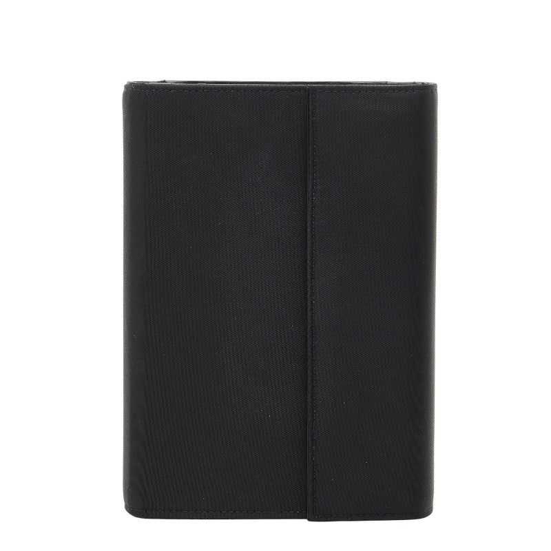 Prada Triangle Logo Plate Nylon Notebook Cover