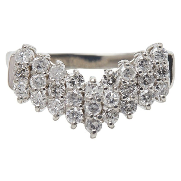 Pt900 Platinum Diamond Ring