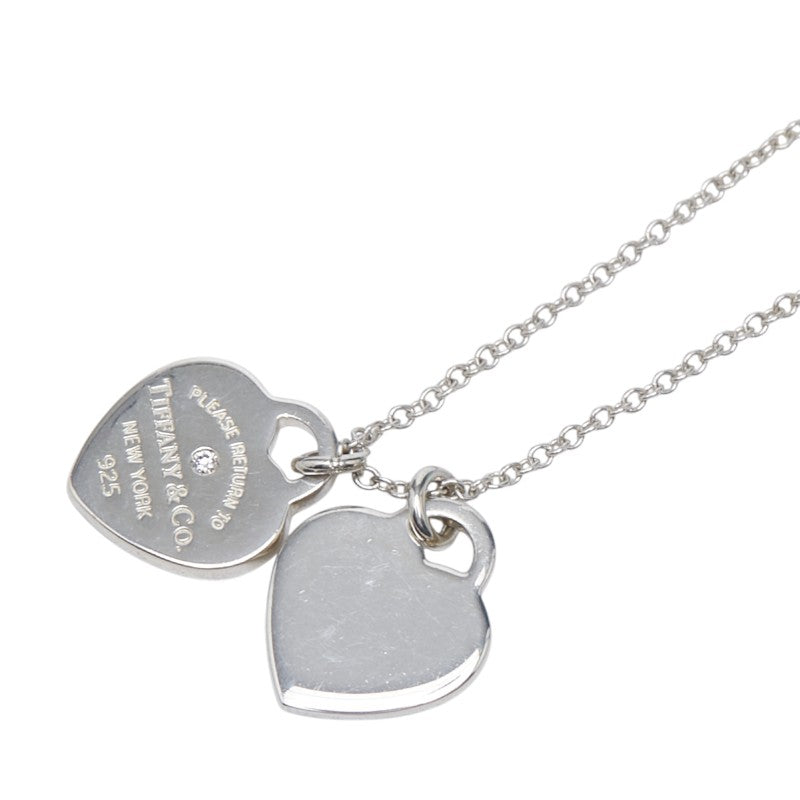 TIFFANY&Co. Return to Tiffany Double Heart Tag SV925 Necklace