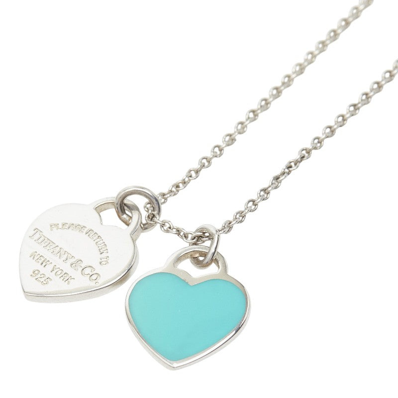 Tiffany & Co. Return to Tiffany Blue Double Heart Tag Pendant Necklace