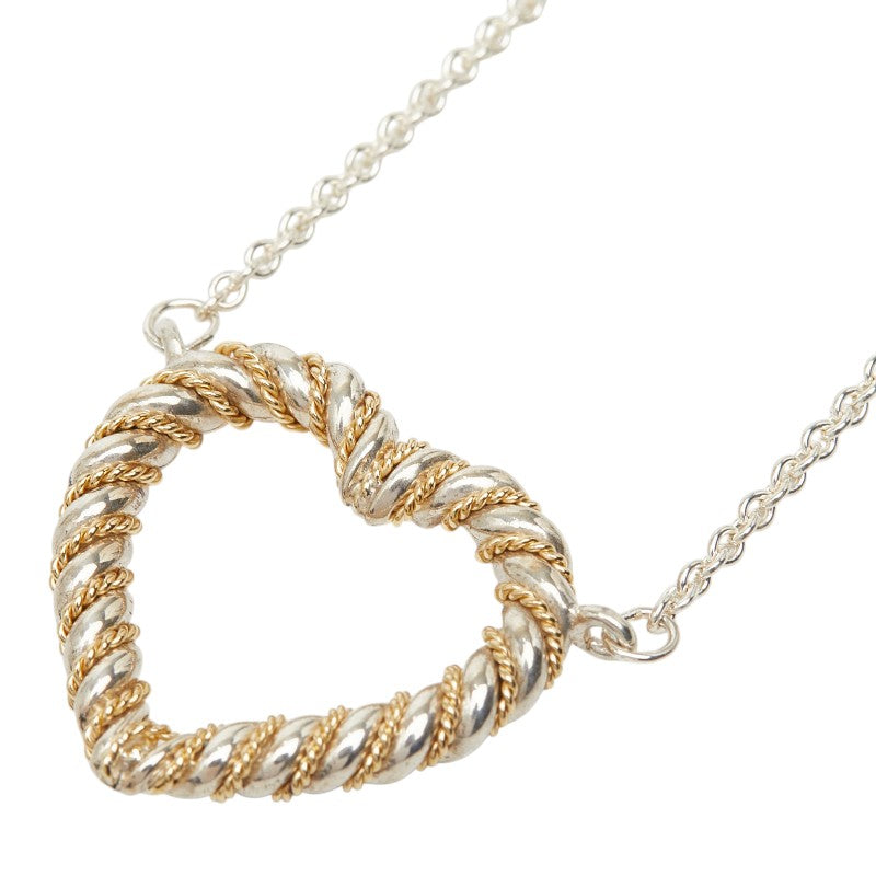 Tiffany & Co. Twist Heart Au750 Silver Necklace