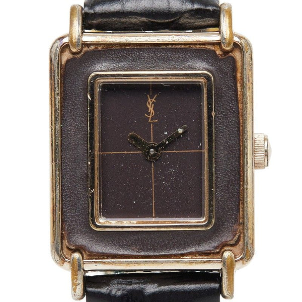 Saint Laurent Macaron Leather In Metal Quartz