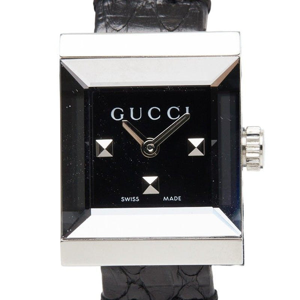 GUCCI G-Frame Square Luxury Stainless Steel Quartz