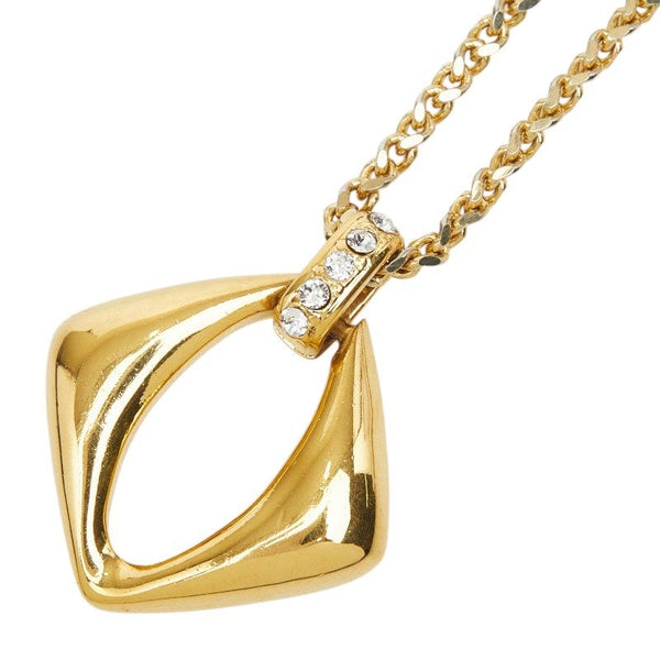 Saint Laurent Square Pendant Necklace