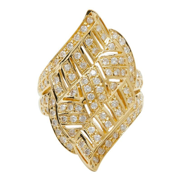 Au750 Yellow Gold Diamond Ring