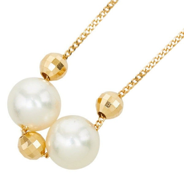 Au750 Yellow Gold Akoya Pearl Necklace