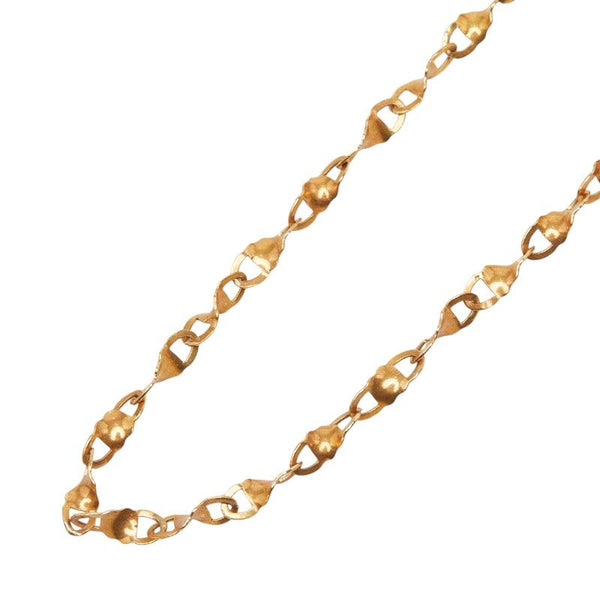 Au750 Yellow Gold Screw Chain Necklace