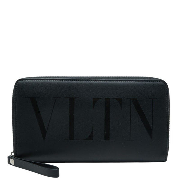 Valentino Leather Long Zip Wallet