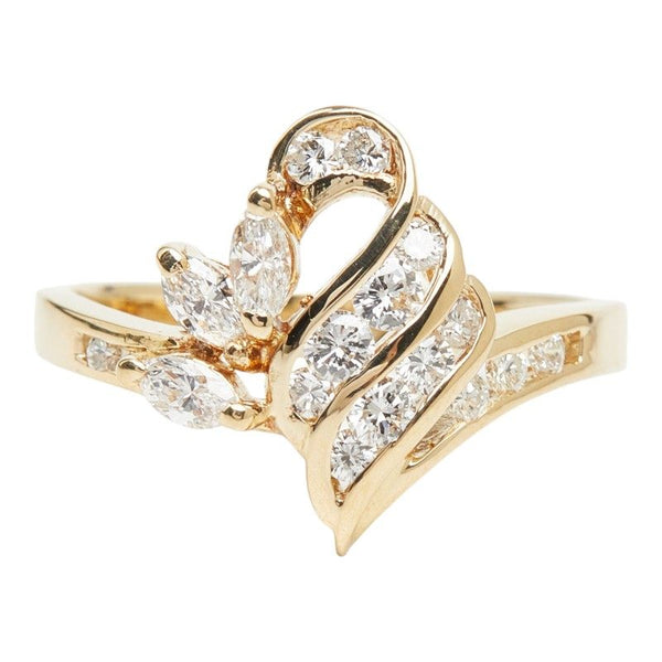 GINZA TANAKA Au750 Diamond Ring