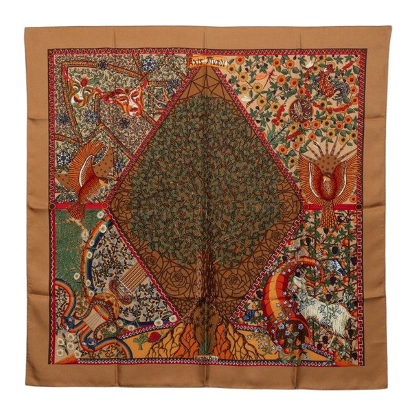 Hermes Carre90 Axis Mundi Silk Scarf