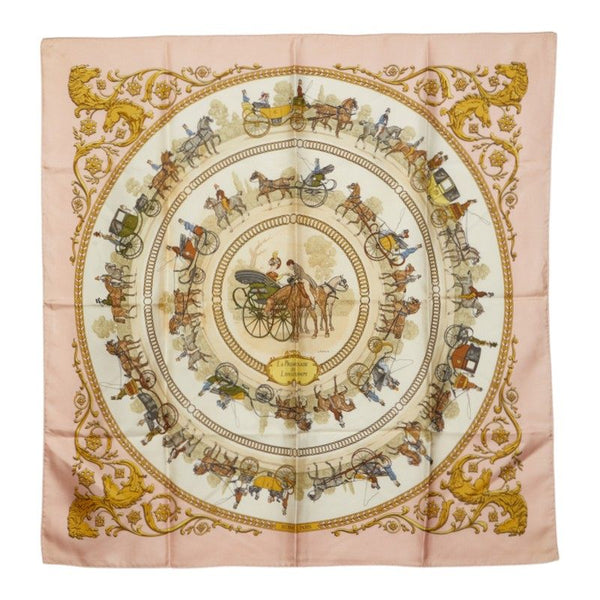 Hermes LA PROMENADE DE LONGCHAMPS Silk Scarf