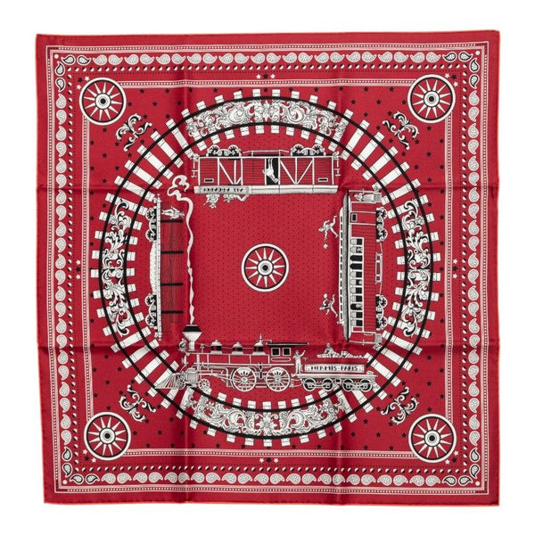 Hermes ALL ABOARD Silk Scarf