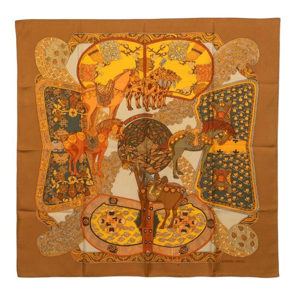 Hermes ART des STEPPES Silk Scarf