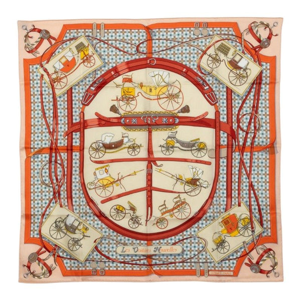 Hermes Les Voitures Nouvelles Carre70 Silk Scarf
