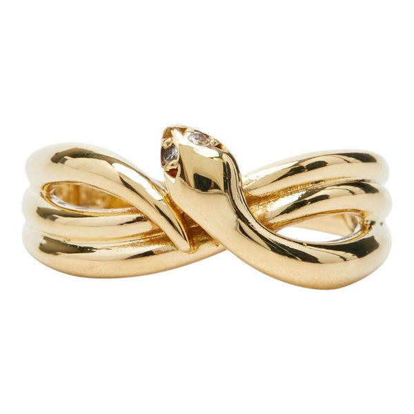 Au750 Diamond Snake Ring